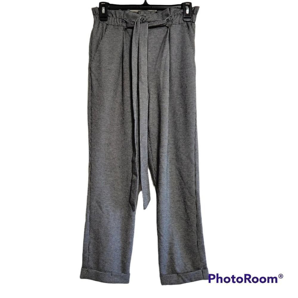 Sienna Sky Pants Trousers S black & white high rise crop 